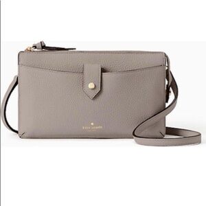 Larchmont Avenue Alegra Gray Wristlet/Crossbody